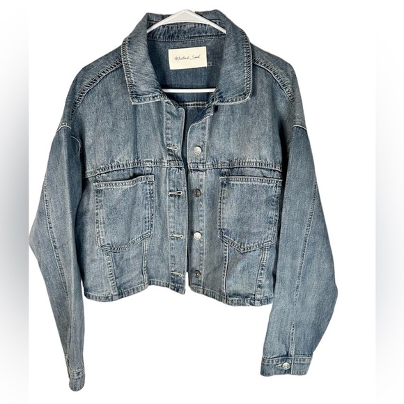Mustard Seed Jackets & Blazers - Mustard Seed denim jacket oversized comfortable pockets on the front. Size med